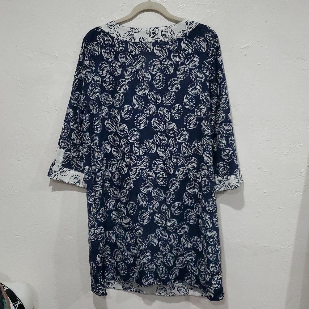 8 Piece Talbots Lot - 6 Button Down Shirts, 1 Blouse, 1 Dress - Size L - Picture 8 of 14